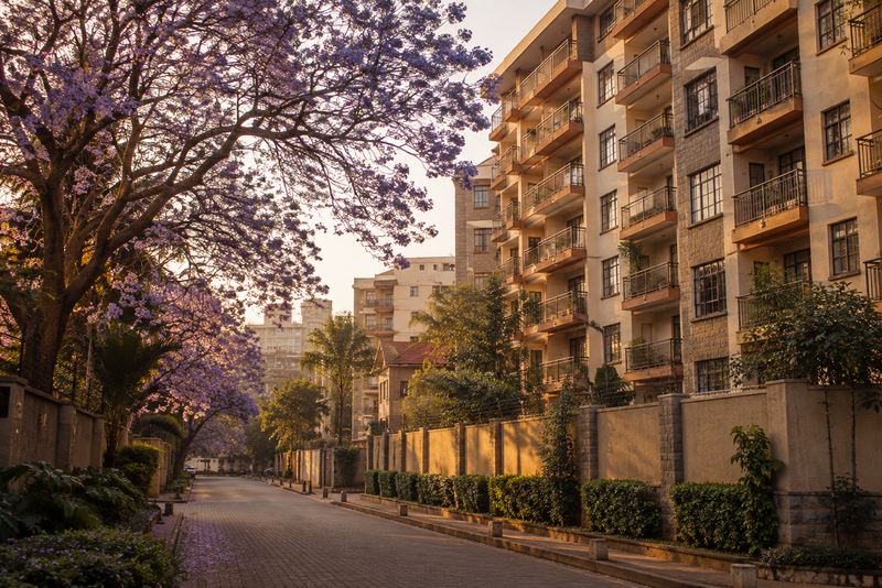Homes and streets in Nairobi County